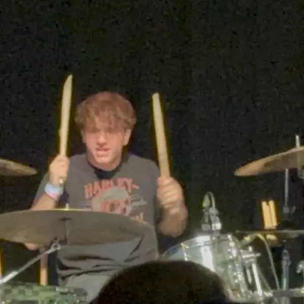 DogPaw drummer on stage at The Depot